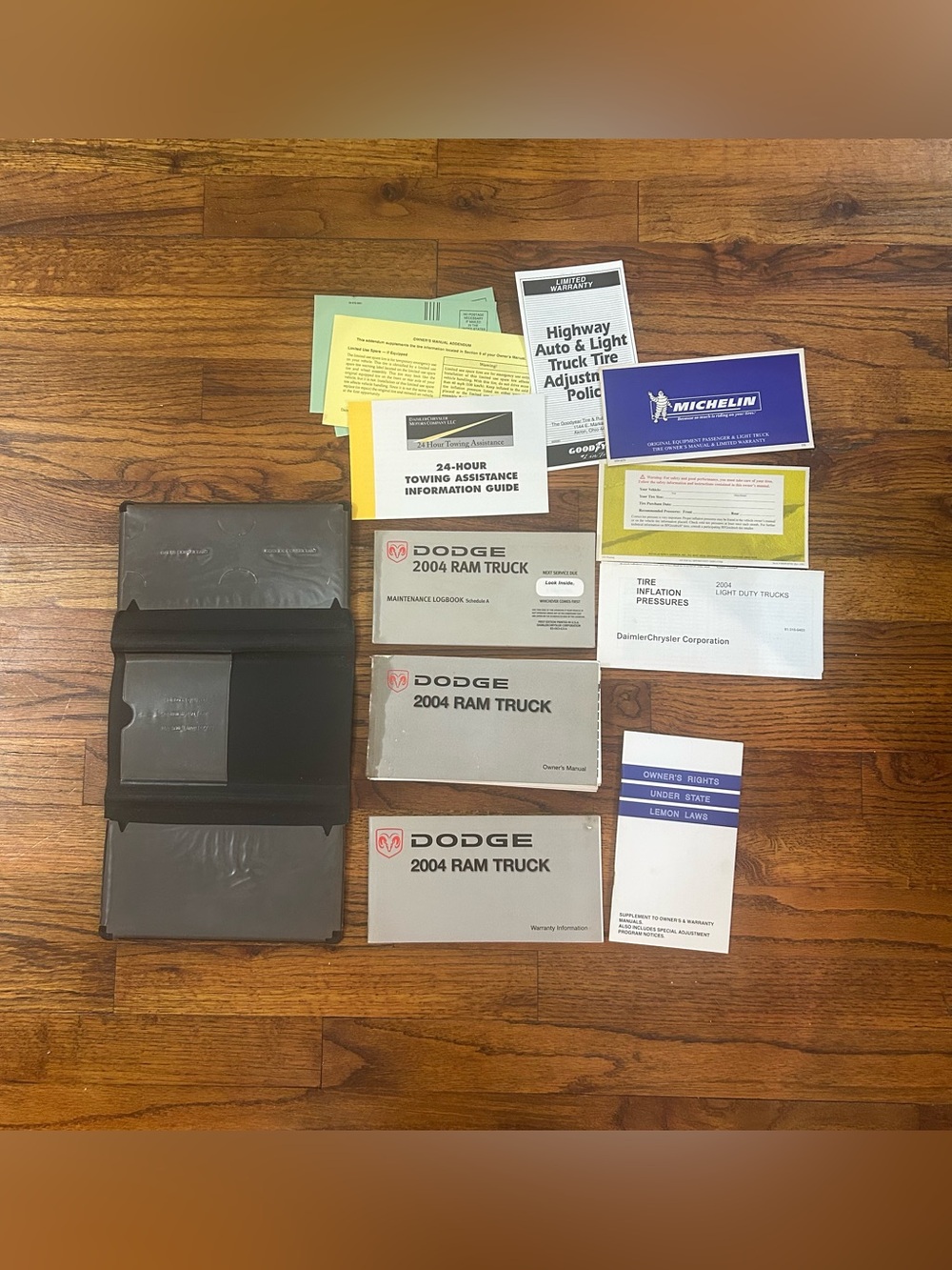 2004 Dodge Ram Truck Owners Manual Book Maintenance Log & Warranty Information B